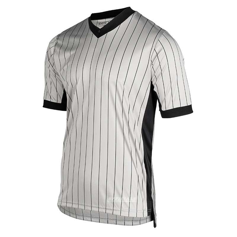 Smitty Elite 3" Side Panel Grey PinStripe VNeck Purchase Officials