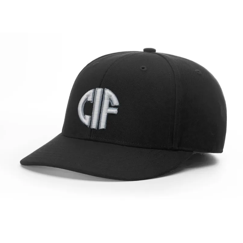 CIF Logo Black Baseball Umpire Hats