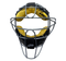 +POS Core Titanium Pro Black Mask with Shadowhide Elite Leather Pads