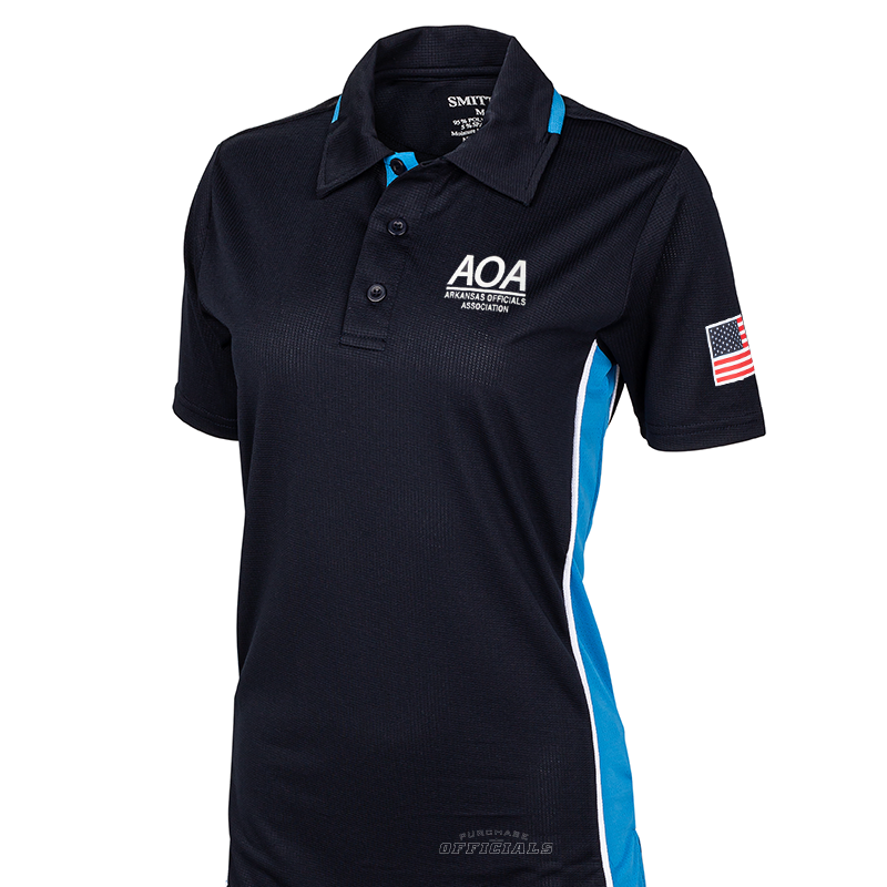 AOA Logo Softball Women’s Navy Umpire Shirts