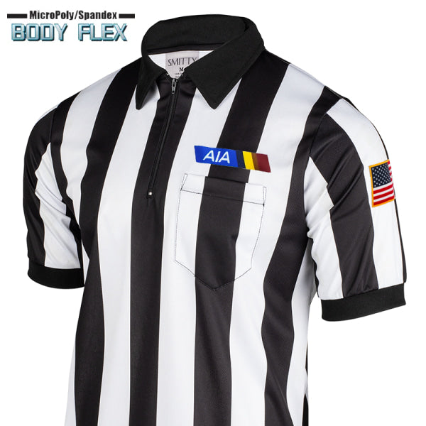 Arizona Aia Logo Body Flex Short Sleeve Shirt With American Flag Small / No Position Letter