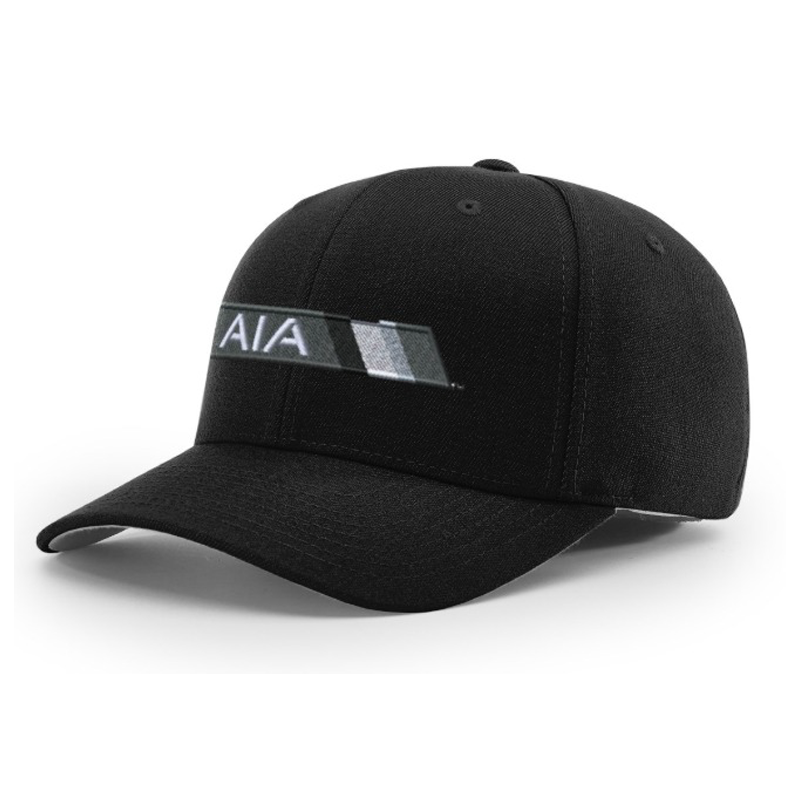AIA Logo Black Baseball Umpire Hats