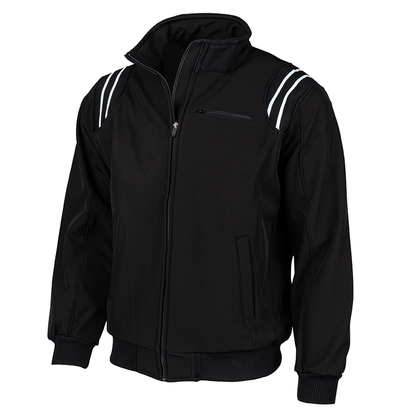 Smitty Major League Style Fleece Lined Umpire Jacket  Black and Polo Blue   Ump Attire