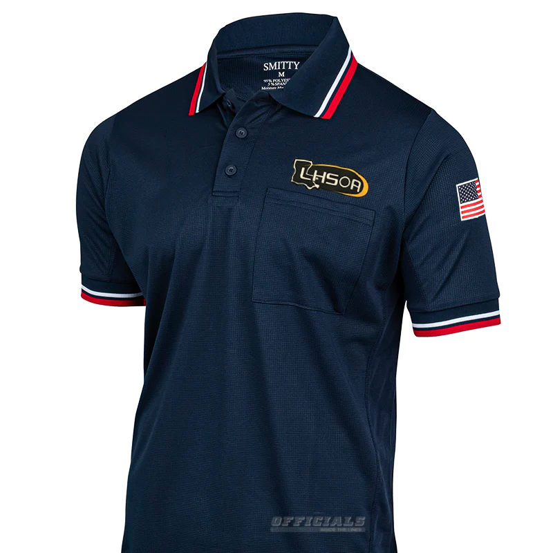 LHSOA Navy Dye Sublimated Softball Umpire Shirts
