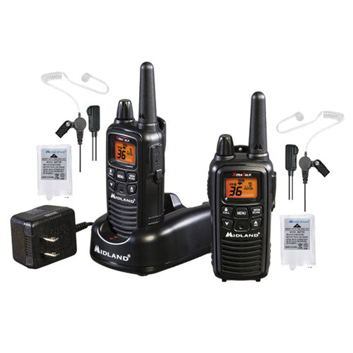 Set of 2 Midland Radios with Transparent Security Headsets