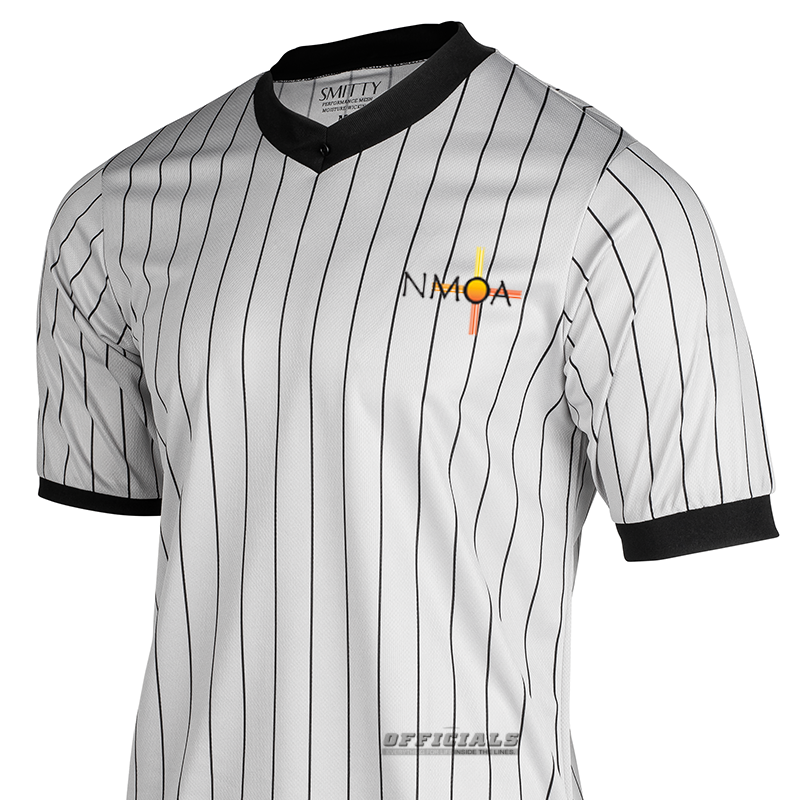 Black/White Referee Shirt Plain w/Flag
