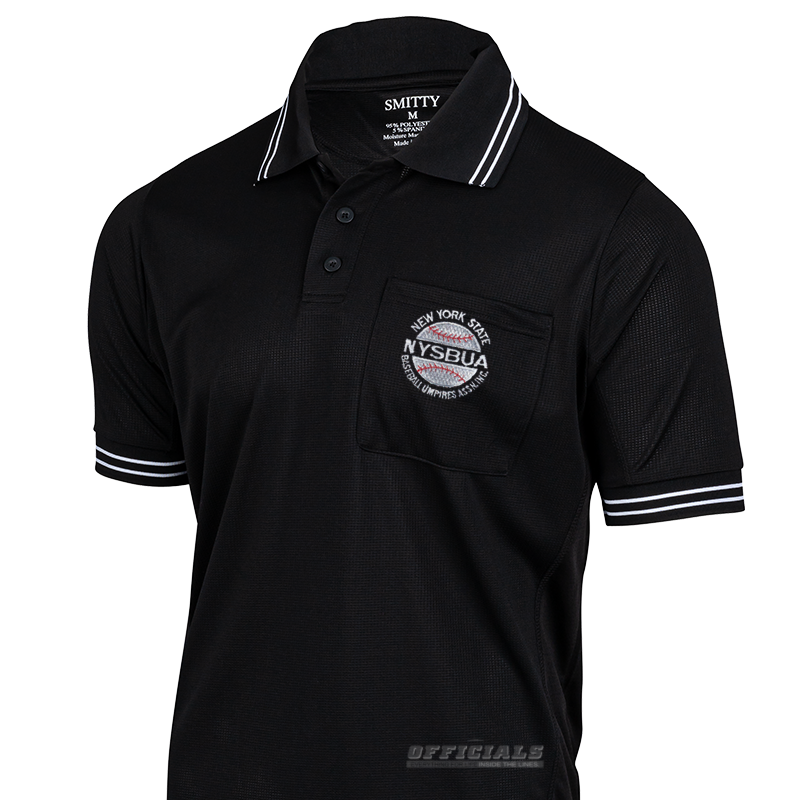 NYSBUA Logo Black Umpire Shirt