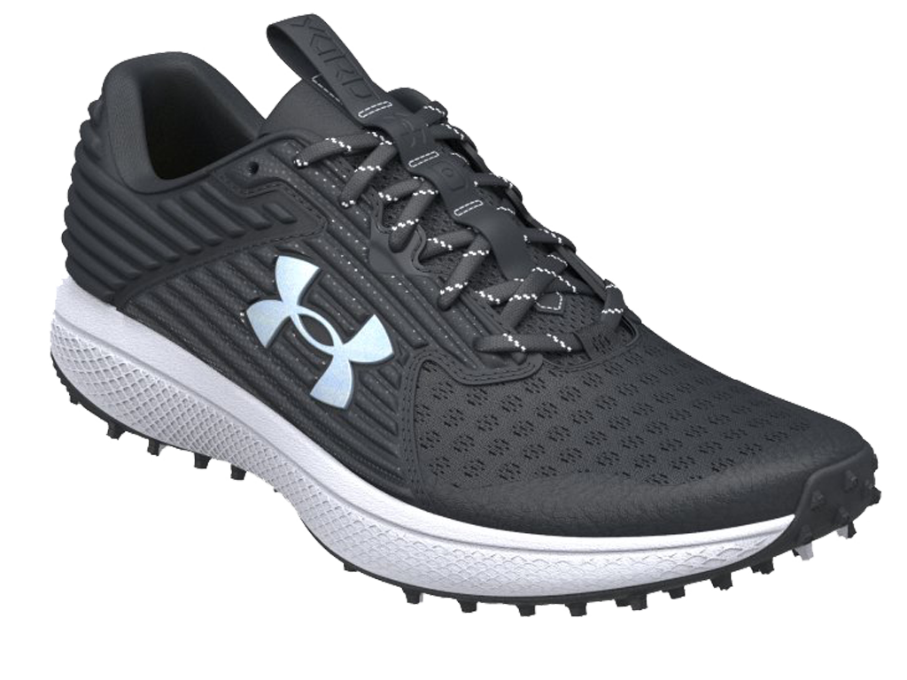 Closeout Under Armour Yard Turf Black White Field Shoe Purchase