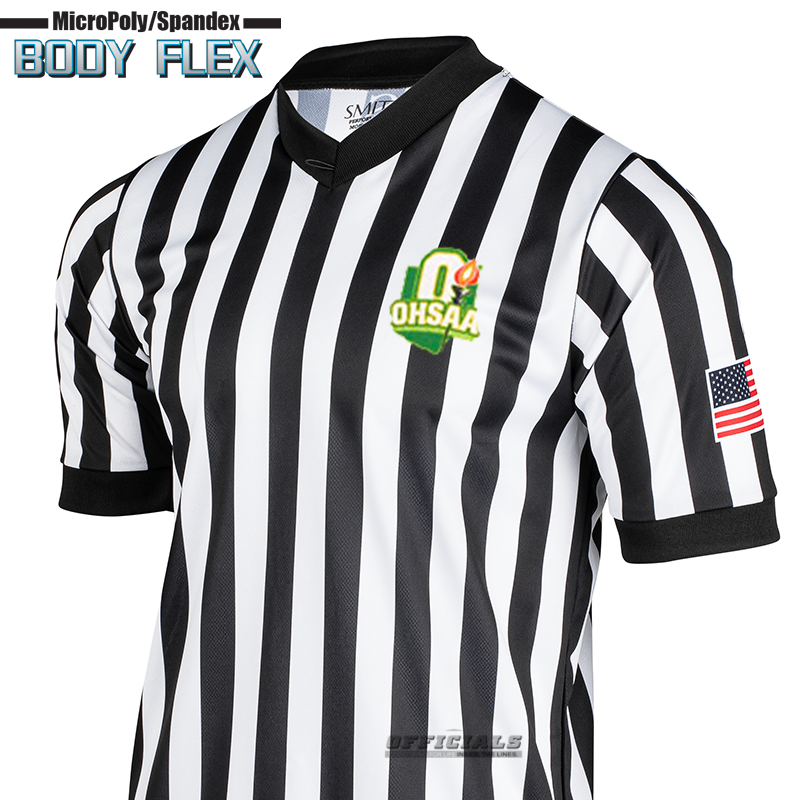 OHSAA Logo Body Flex Material Basketball Referee V-Neck
