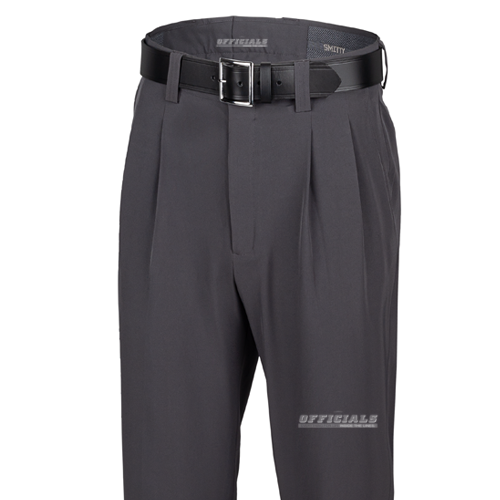 Smitty Charcoal 4-Way Stretch Pleated Umpire Base Pants