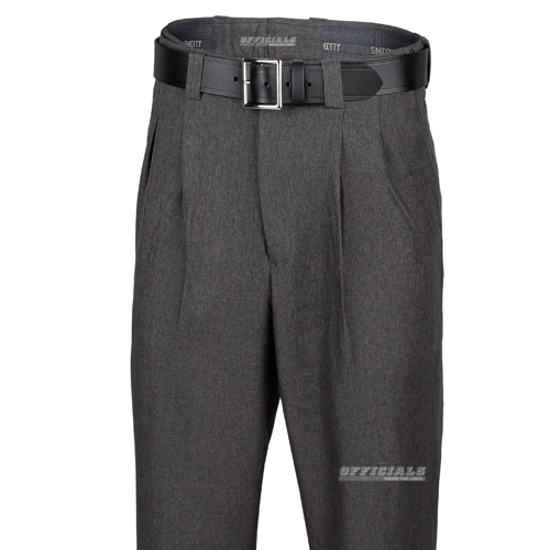 Smitty Charcoal Grey Pleated Expander Waistband Umpire Pants