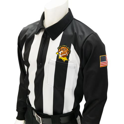 football ref gear JUSTUS Logo Football Referee Shirt Long Sleeve +$5.00 / 3X-Large